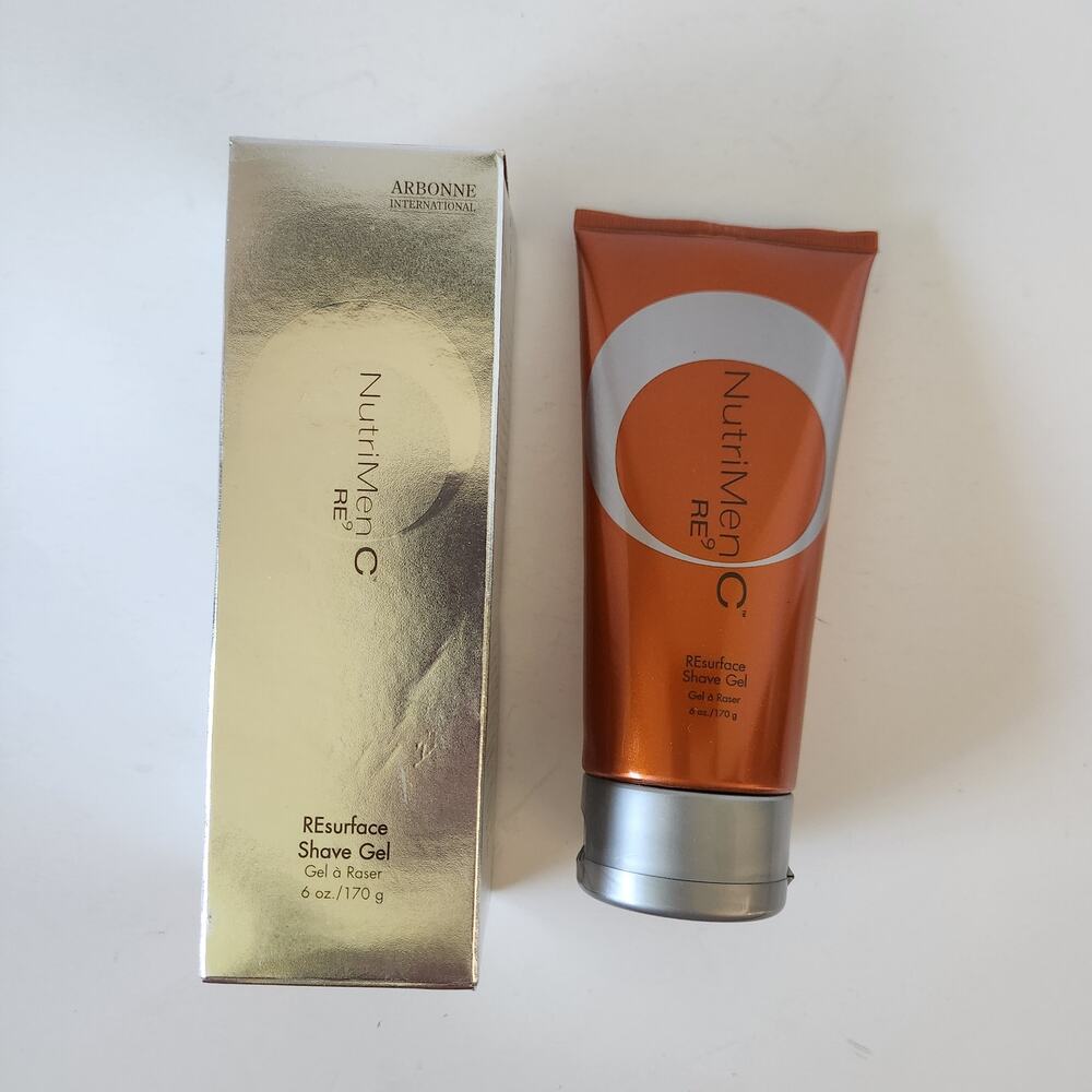 New! Arbonne International NutriMen C RE9 REsurface Shave Gel 6 oz NIB Retired